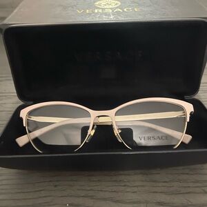 Versace Pale Pink Eye Glasses (Brand New)